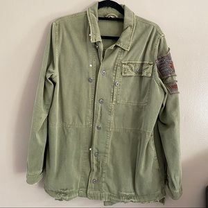 Free People Embellished Utility Jacket